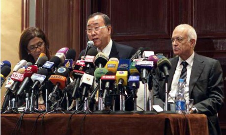 Ban Ki-Moon calls for a cease-fire in Gaza - ảnh 1